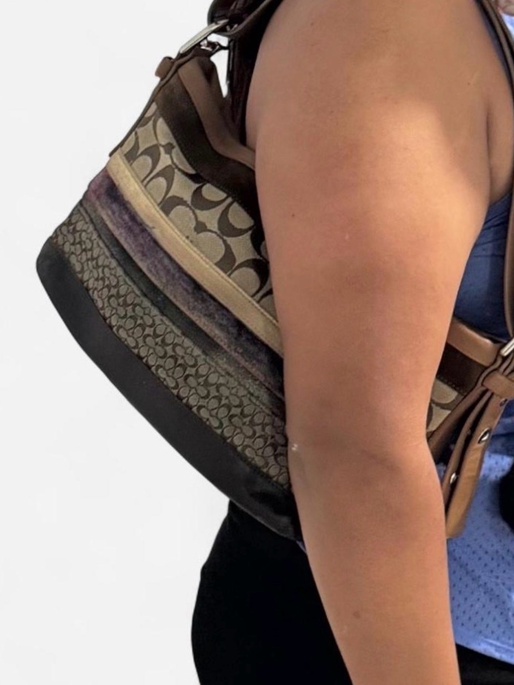 Coach Patchwork Hobo Convertible Bag - Picture 10 of 11